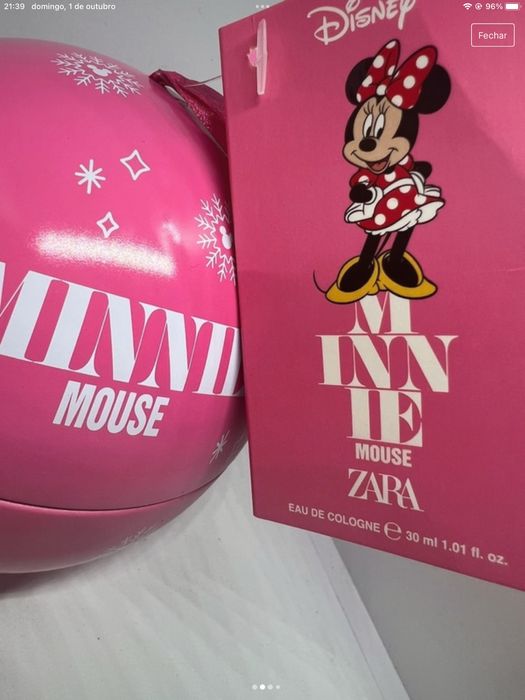 Edição especial de natal eau de toilette Minnie da zara