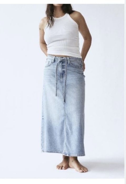 Джинсова юбка, куитка H&M, великий розмір!