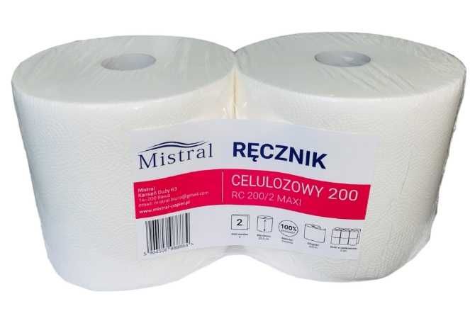 Ręcznik papierowy 100% celuloza 2x200m
