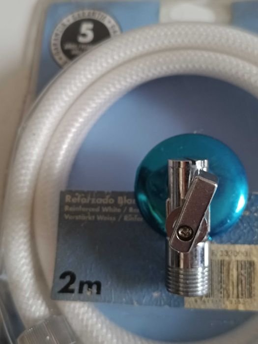 Mangueira ou Tubo reforçado branco com 2 metros