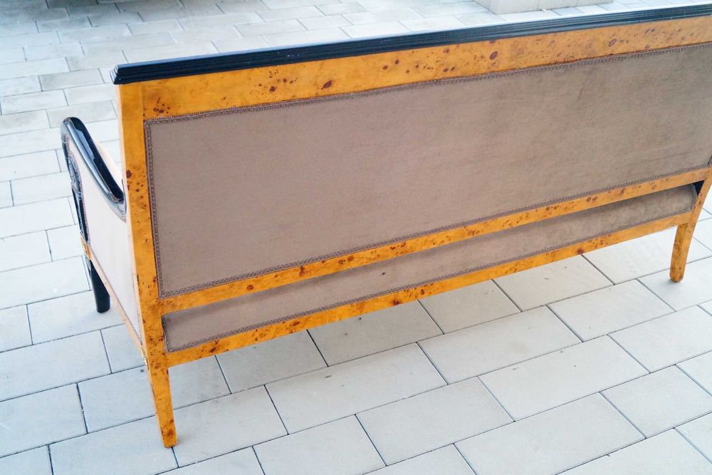 Kanapa SOFA EMPIRE ładny model biuro salon okucia mosiężne