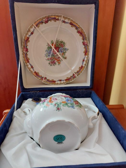 Conjunto de bule e prato - limoges446682947367751680