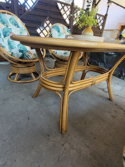 Meble z bambusa ogrodowe super stan