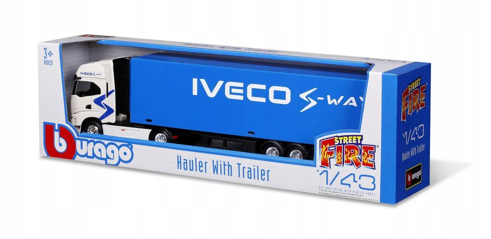 BBU 1:43 StreetFire Haulers w/Iveco S-Way 31469. BBU. Nowy Produkt