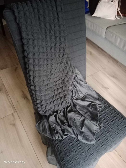 Pokrowce na krzesła gofrowane ornament