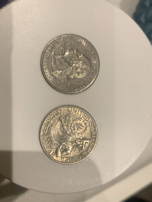 duas moedas raras dolar