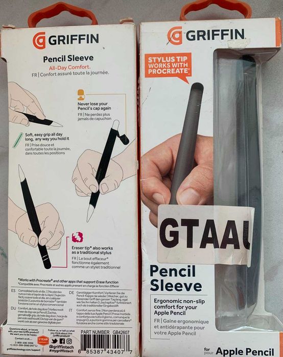 Ергономічний силіконовий чохол Griffin Pencil для SLEEVE APPLE PENCIL
