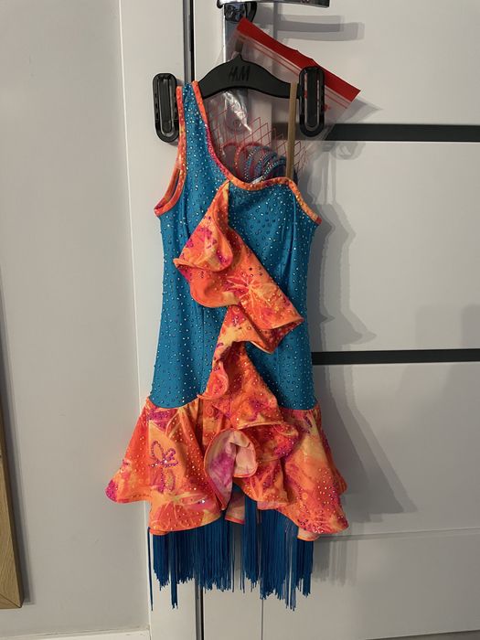 Sukienka do laciny, latino, LA, rozmiar 140-150cm, fredzle