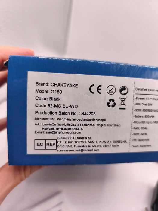 telefon dla seniora G180 czarny