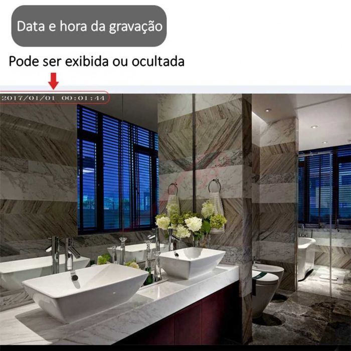 Micro Câmara Vigilância WiFi Full HD 1080P Espiã | Visão Noturna NOVA