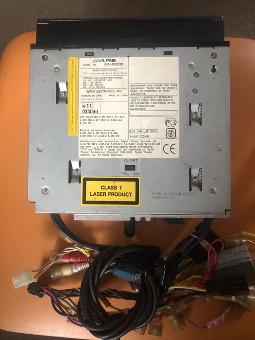 Alpine iva-w202R+проц PXA H-701+чейнджер.