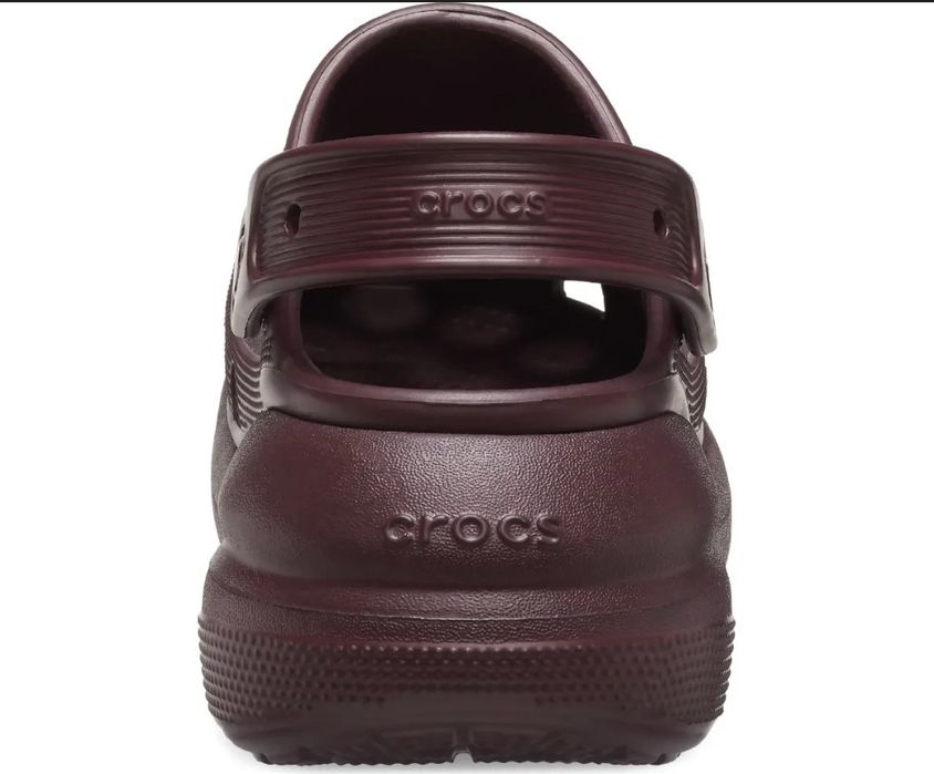 Crocs crush dark cherry latte оригінал крокс платформа