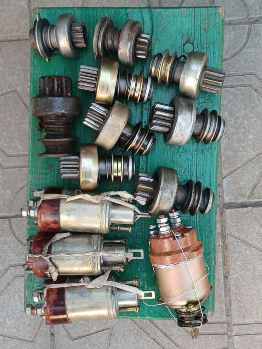 Привід (бендикс) і втягуючі реле стартера автомобілів та тракторів