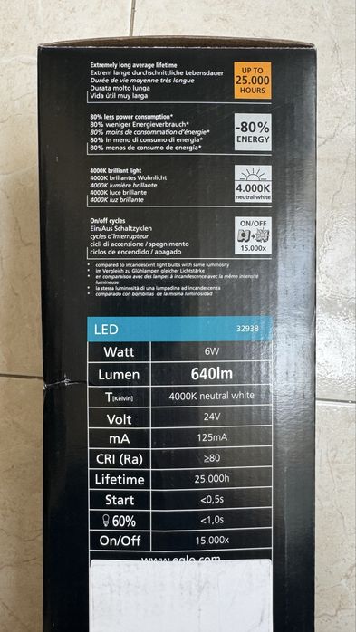 Aplique LED- Eglo 6w