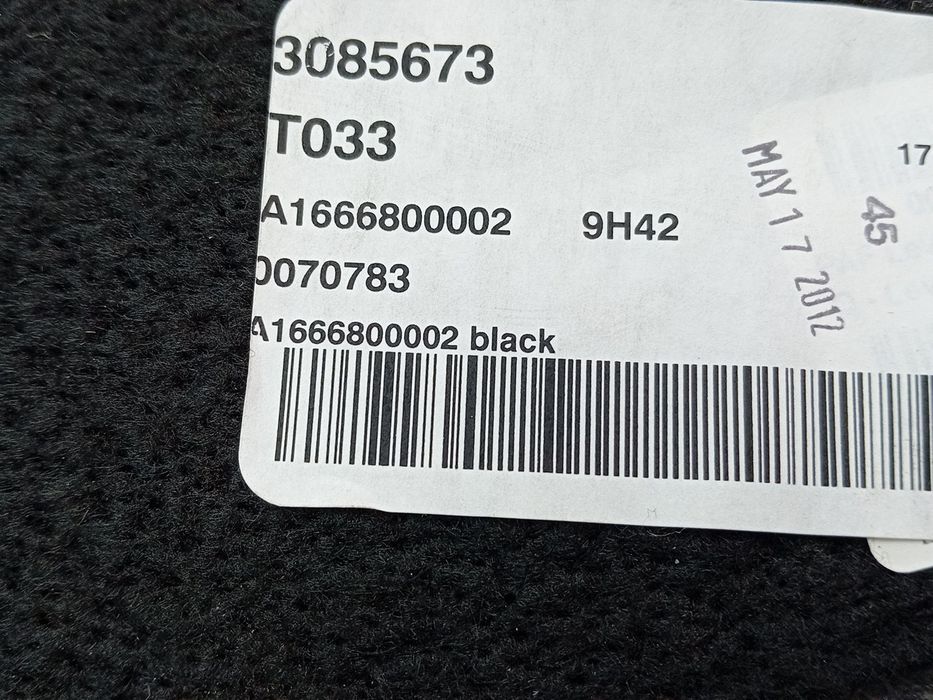Cobertura inferior/ tapete / alcatifa da mala MERCEDES-BENZ Classe M (