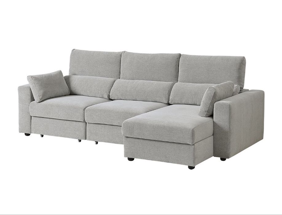 Sofá 3 lugares c/chaise longue