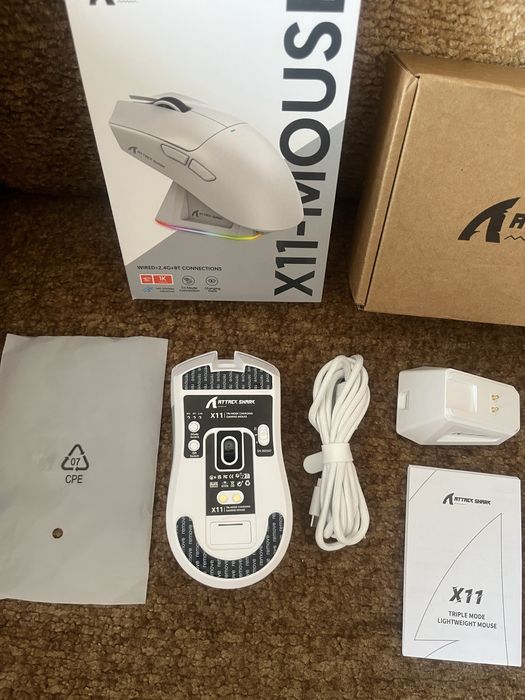 В наявності! Нова Attack shark X11 ігрова компʼютерна мишка