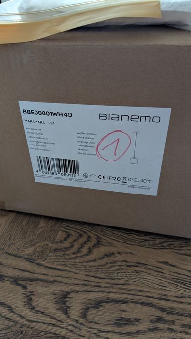 Lampa sufitowa bianemo maramara nieużywana