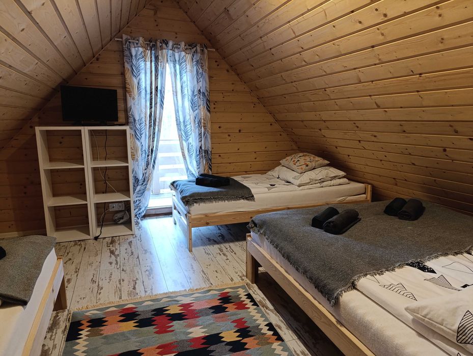Domek nad zalewem Chańcza letniskowy balia, sauna LEŚNY CZAR