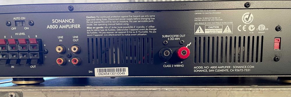 Sonance A800 Amplifier64729733131393122