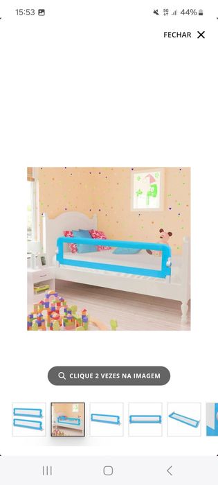 2 Barras de segurança para cama