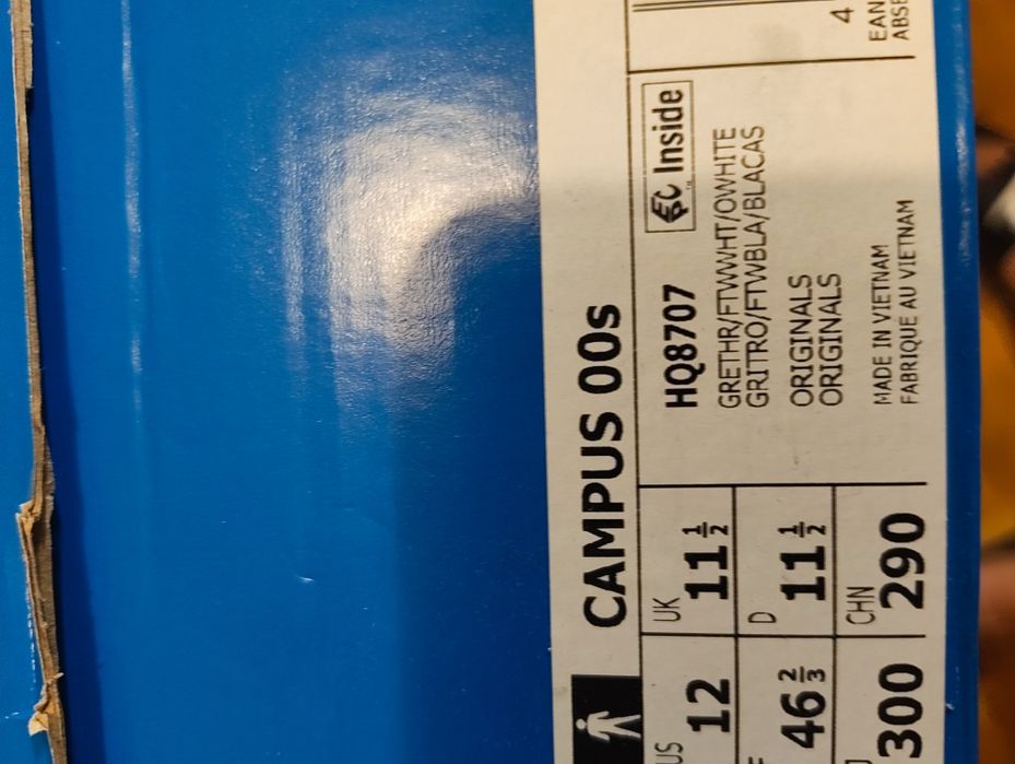 Buty męskie Adidas Campus 00s Szarobiałe 46 2/3