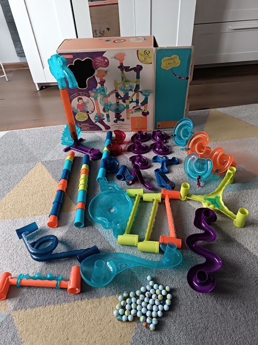 Kulodrom interaktywny  B.toys marble palooza deluxe kulki tor