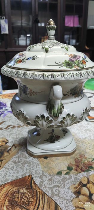 Cerâmica de Alcobaça Boleira pintada a Mão