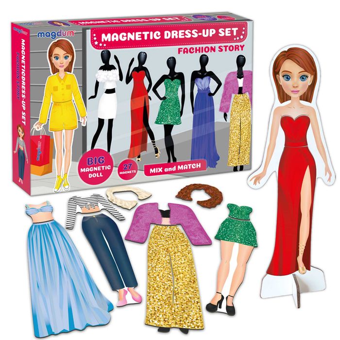 Гра магнітна настільна одягалка "Fashion story" Magdum ML4032-08 EN