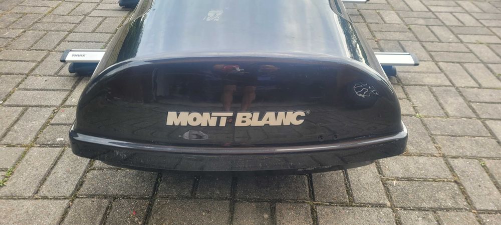 Box  dachowy Mont Blanc Triton 450 + bagażnik belki poprzeczne Thule