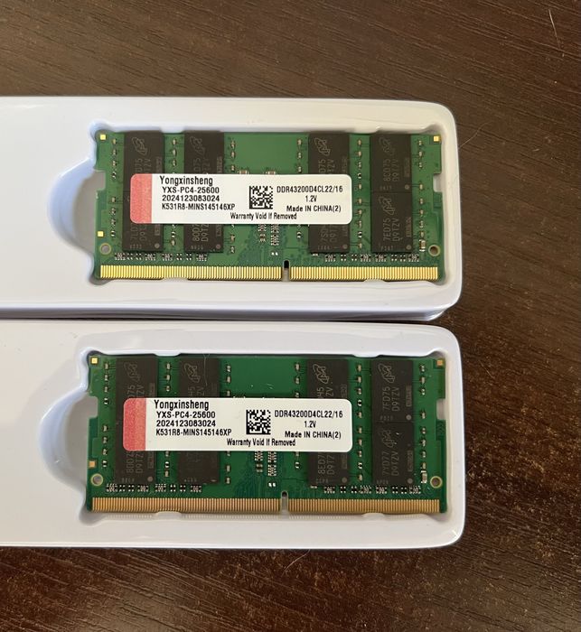 RAM SODIMM 2x16GB 3200MHz Yongxinsheng