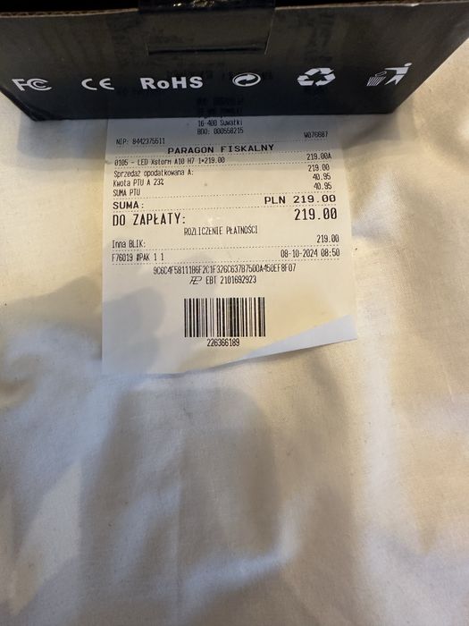 Żarówki halogeny H7 XSTORM LED HEADLINE