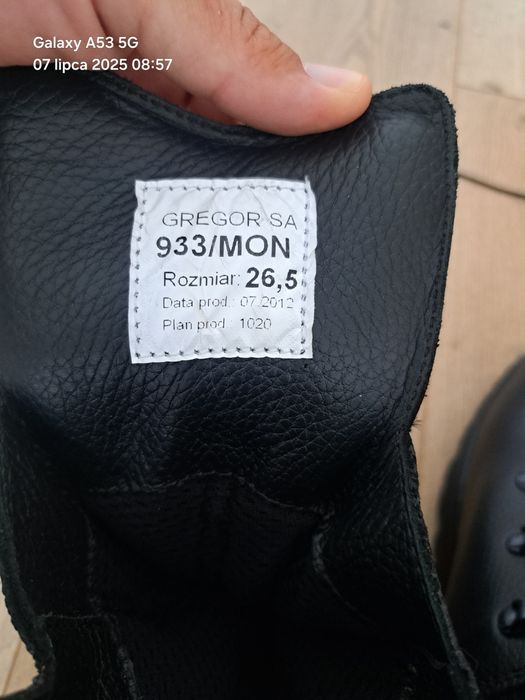 Buty zimowe czarne wzór 933/MON Rozmiar 41