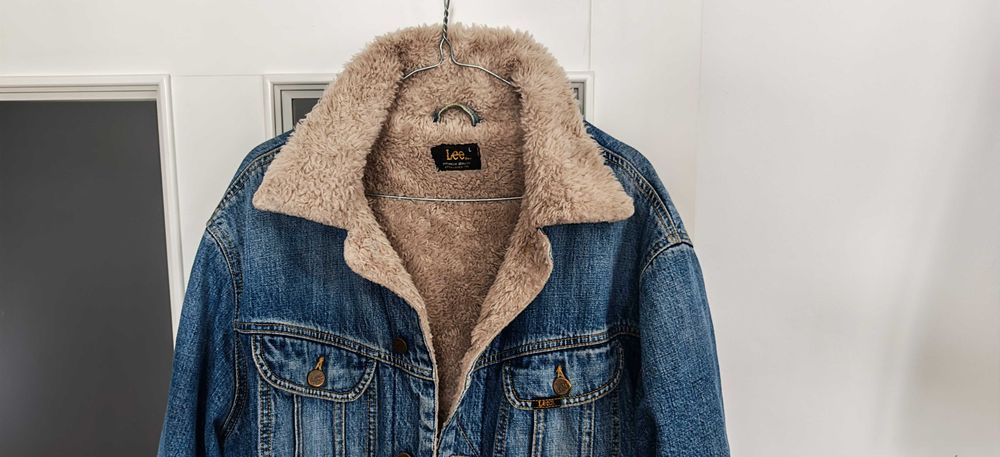 LEE Kurtka Jeans Na Futerku. M/L