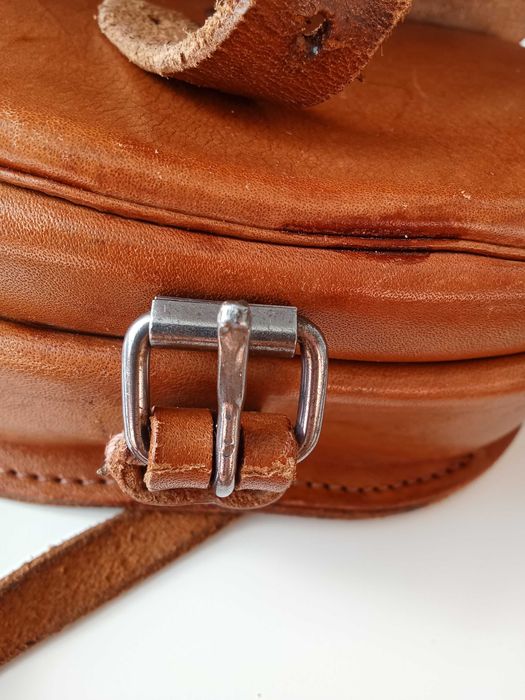 Вінтажна шкіряна жіноча сумка сідло гаман до вишиванки