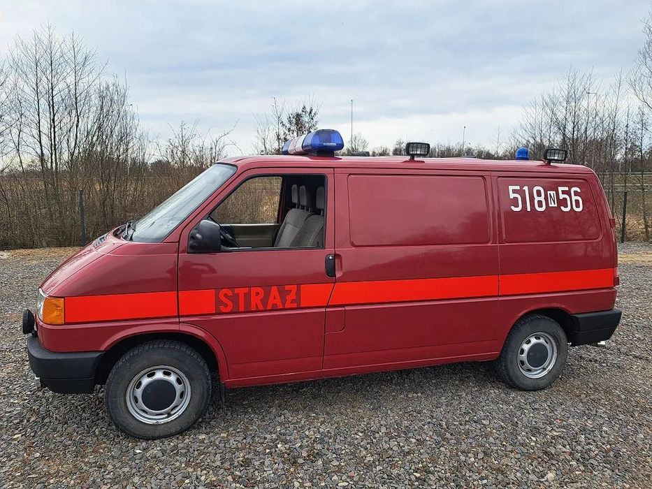 Volkswagen Transporter brygadówka 6 osób straż pożarna pożarniczy strażacki 2.0 benzyna