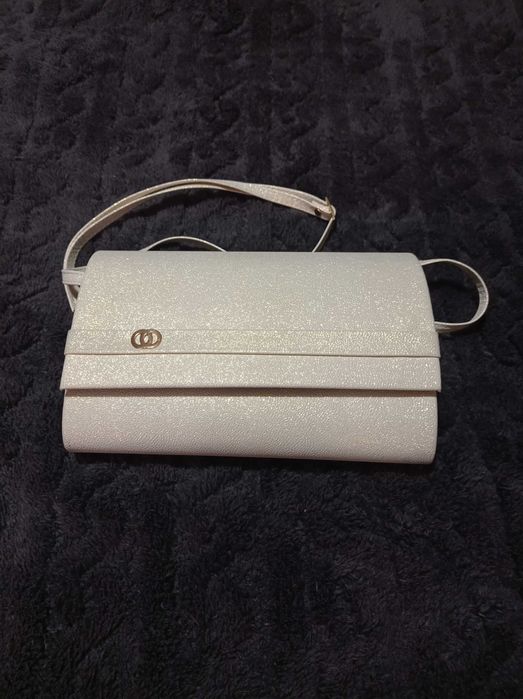 Torebka Beżowa mieniąca się