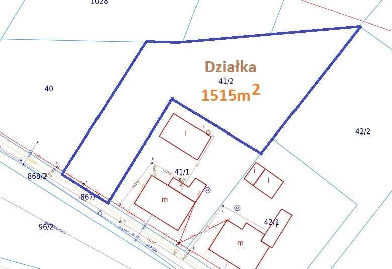 Działka budowlana Gliwice Podlesie 1515m2