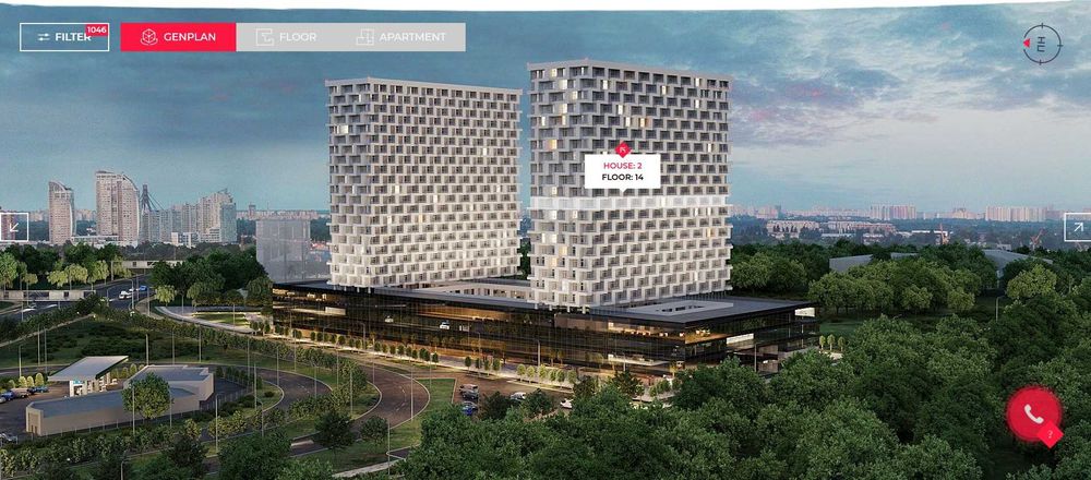 Продається 1-кімнатна квартира, 45 м² - м.Почайна, ЖК Boston Creative House