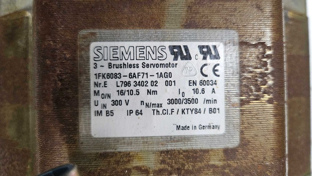 Silnik SIEMENS 1FK6083-6AF71-1AG0