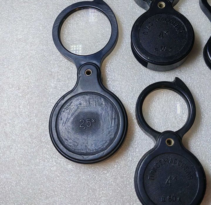 Лупы СССР 13д, 7х, 4х, 2.5х,