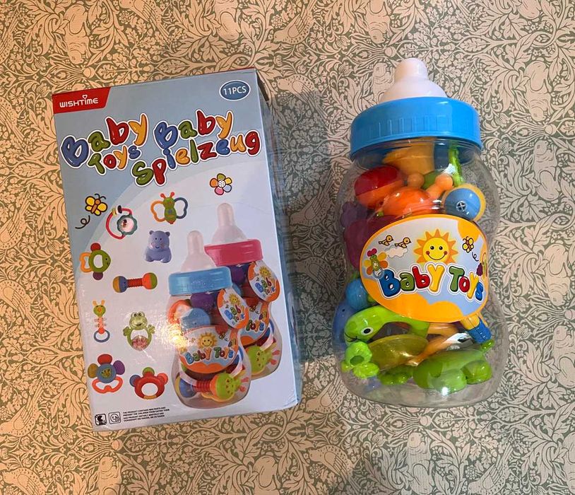 WISHTIME - Conjunto Brinquedos Bebé - Chocalhos e Mordedores