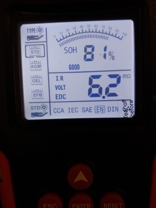 Тестер аккумуляторных батарей