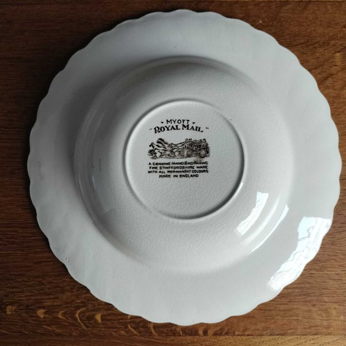Pratos Vintage Myott Royal Mail - Louça fina - Conjunto de 2