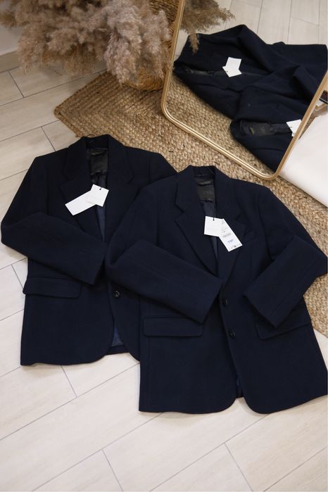 Пальто-жакет Zara, вовна, в стилі бажане