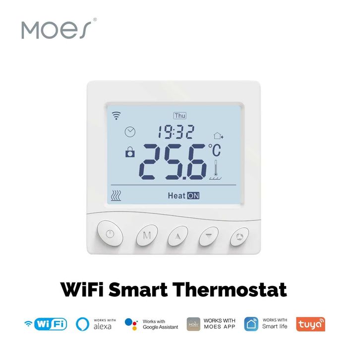 MOES inteligentny termostat sterowany WiFi