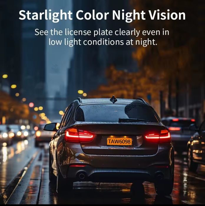 Kamera samochodowa Full HD z WiFi–kąt170°,tryb nocny,aplikacja mobilna