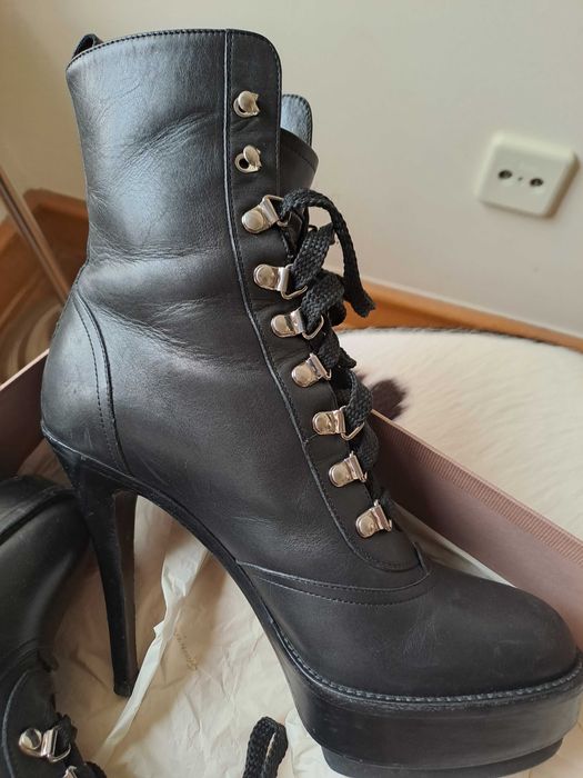 Botins em pele preto - Gianvito Rossi