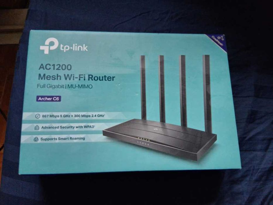 Roteador Wi-Fi TP-Link Archer C6 AC1200 Gigabit (Caixa + Fatura)