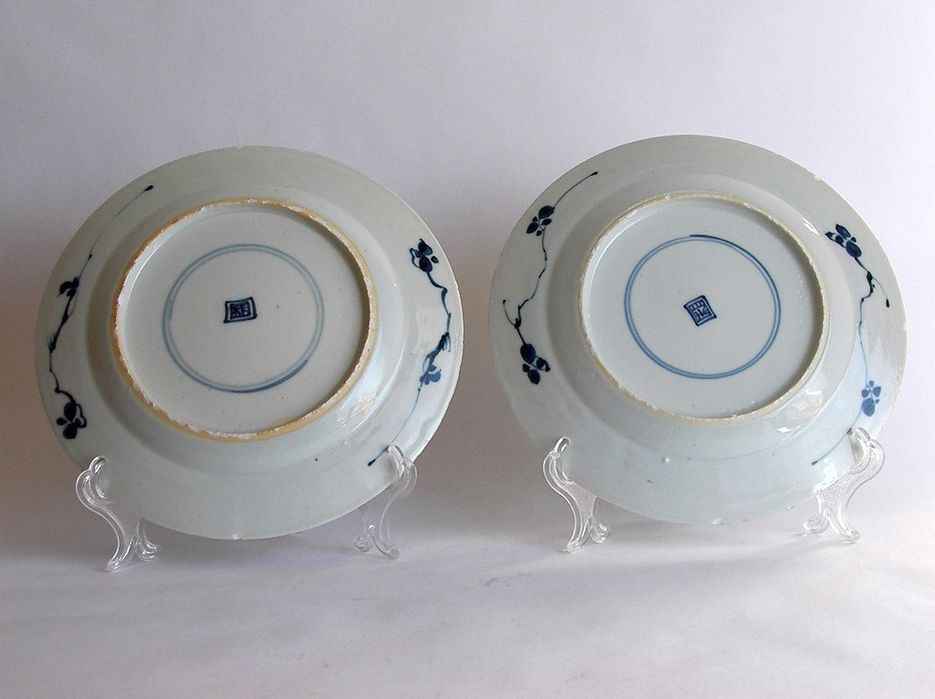 4 pratos porcelana chinesa antiga